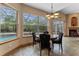Bright breakfast nook featuring large windows overlooking the pool and outdoor area, offering serene views at 2828 Northampton Ave, Orlando, FL 32828