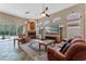 Inviting living room with a fireplace, lots of natural light, and cozy furniture for relaxation at 2828 Northampton Ave, Orlando, FL 32828