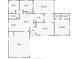 Detailed floor plan showcasing layout of bedrooms, kitchen, living areas, and garage at 3443 Arnel Dr, Winter Park, FL 32792