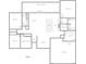 Detailed floor plan featuring a living room with a fireplace, kitchen island, owner's suite and bedrooms at 5724 Pitch Pine Dr, Orlando, FL 32819