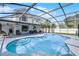 Gorgeous pool area with a screened-in patio, various seating options, and a clear view at 754 Birgham Pl, Lake Mary, FL 32746