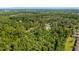 Aerial showcasing property boundaries amidst lush greenery and with glimpses of a quaint neighborhood at 287 Hilltop Dr, Longwood, FL 32750