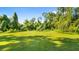 Expansive backyard featuring a lush lawn and mature trees, offering a private and serene outdoor space at 287 Hilltop Dr, Longwood, FL 32750