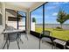Relaxing screened patio with seating and stunning views of the lake, ideal for outdoor enjoyment at 3280 Canna Lily Pl, Clermont, FL 34711