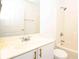 Clean bathroom with vanity sink, tub, and shower combination at 4236 Newtonhall Dr, Orlando, FL 32826