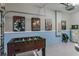Garage/game room featuring foosball table, comic posters and epoxy floors at 4740 Sleepy Hollow Dr, Kissimmee, FL 34746