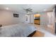 A well-lit bedroom with recessed lighting and a convenient kitchenette and full bathroom at 1343 Charlotte St, Altamonte Springs, FL 32701