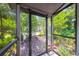 View from screened in porch overlooking a private landscaped backyard at 1343 Charlotte St, Altamonte Springs, FL 32701