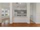 Open floorplan with kitchen island and gray cabinets at 181 Longview Ave, Kissimmee, FL 34747