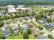 Aerial view showcasing a desirable neighborhood with school, baseball fields and well-maintained homes with pools at 2214 Westbourne Dr, Oviedo, FL 32765