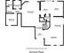 Illustration of the ground floor plan including the living room, dining room and kitchen at 245 Via Siena Ln, Lake Mary, FL 32746