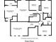 Illustration of the first floor plan including bedrooms, bathrooms and a bonus room at 245 Via Siena Ln, Lake Mary, FL 32746