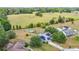 Aerial view highlights solar panels, a pool, and a large yard perfect for outdoor activities at 2771 Ne 66Th St, Ocala, FL 34479