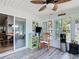 Bright and airy sunroom with sliding door, connecting indoor and outdoor spaces at 2771 Ne 66Th St, Ocala, FL 34479