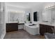 The main bathroom features a soaking tub, walk-in shower, double sinks, and a vanity at 2901 Agostino Ter, Kissimmee, FL 34746