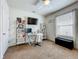 Bright and spacious office space with a desk, shelving, and a large window at 29746 Anahid Dr, Leesburg, FL 34748