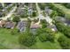 Expansive aerial view of homes with pools, lush landscaping, and a golf course in the backdrop at 316 Cambridge Dr, Longwood, FL 32779