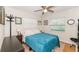 Bright bedroom with a ceiling fan and natural light at 3460 Fairway Ln, Orlando, FL 32804
