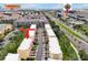 Aerial view of a community featuring townhomes with easy access to main thoroughfares and local attractions at 4816 Tidecrest Ave # 178, Orlando, FL 32819