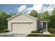 Charming single-story home featuring a large two-car garage and neutral color palette at 483 Wayland Dr, Haines City, FL 33844