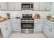 Modern kitchen featuring stainless steel appliances, quartz countertops and ample storage space at 483 Wayland Dr, Haines City, FL 33844