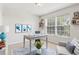 Bright home office with large windows, comfortable seating, and functional desk space at 670 Bluebill Ct, Poinciana, FL 34759