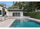 Backyard pool with outdoor kitchen, perfect for outdoor entertainment and enjoying the pool at 7 Ne Ivanhoe Blvd, Orlando, FL 32804