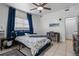 Bedroom featuring a ceiling fan, neutral paint, and an area rug at 120 Springwood Trl, Altamonte Springs, FL 32714