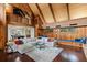 Spacious living room boasts a vaulted ceiling with wood accents and an open floor plan at 120 Springwood Trl, Altamonte Springs, FL 32714