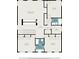Second story floor plan featuring large bedrooms, rec room and multiple bathrooms for comfortable living at 1355 Hibiscus Ave, Winter Park, FL 32789
