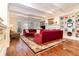 Spacious living room with high ceilings, a fireplace, and an open floor plan at 1355 Hibiscus Ave, Winter Park, FL 32789