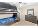 Furnished bedroom with a bunk bed and dresser on carpet at 2020 Geronimo Trl, Maitland, FL 32751