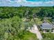 Aerial view of a home with a spacious backyard, mature trees and surrounding homes at 3325 Horseshoe Dr, Longwood, FL 32779