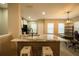 Modern kitchen island with granite countertops and pendant lighting at 338 Roberts Family Ln, Winter Springs, FL 32708