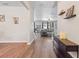 Open foyer showcasing wood floors and a view of the spacious living area at 6333 Schoolhouse Pond Rd, Winter Garden, FL 34787