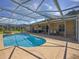 Large screened-in pool area with covered patio, perfect for outdoor entertaining at 703 Sunridge Woods Blvd, Davenport, FL 33837