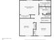 Upstairs floor plan featuring primary bedroom, two bathrooms and two other bedrooms at 8652 Savory Dr, Orlando, FL 32825