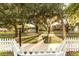 Street view in a charming neighborhood with mature trees and a picket fence at 911 S Oak Ave, Sanford, FL 32771