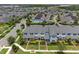 Aerial view of a residential neighborhood featuring well-maintained homes and landscaping at 11812 Metaphor Aly, Orlando, FL 32832
