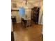 Dining room with window and decorative chandelier above the table at 124 Springwood Cir # B, Longwood, FL 32750