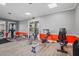 Hardwood floors, and a variety of workout machines characterize the well-equipped on-site fitness center at 1300 Eastern Pecan Pl # 104, Winter Garden, FL 34787