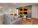 Comfortable living room area features four TVs and modern decor at 1421 Wexford Way, Davenport, FL 33896