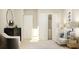 Bright bedroom featuring a crib, dresser, closet and a neutral color scheme at 2277 White Buffalo St, Apopka, FL 32703