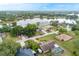 Wide aerial view of a lakeside community featuring well-maintained homes and lush greenery on a sunny day at 2916 Maldive Ct, Deltona, FL 32738