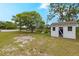 A charming shed located in the spacious backyard, perfect for extra storage at 2916 Maldive Ct, Deltona, FL 32738
