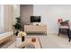 Beautiful living room with neutral tones, modern decor, and stylish furniture at 2923 Banana Palm Dr, Kissimmee, FL 34747