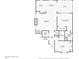First floor plan showcasing the living room, primary bedroom, and kitchen at 3501 Danby Ct, Orlando, FL 32812