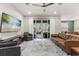 Bright and spacious living room with access to the patio and views of the backyard at 3804 Corona Ct, Sanford, FL 32773
