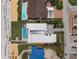 Aerial view showcasing the home's prime beachfront location and modern design at 4647 Van Kleeck Dr, New Smyrna Beach, FL 32169