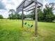 Backyard playground swing-set in the sunny backyard of the estate at 485 Nw 71St Ave, Ocala, FL 34482